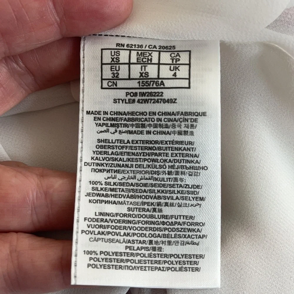 Marciano Silk Art Deco POCKETS! Dress XS - Picture 9 of 9